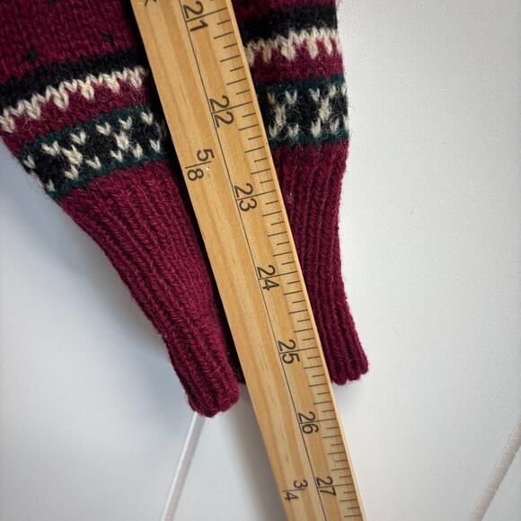 Vintage LL Bean Womens Academia Preppy Birdseye Cardigan Sweater Size L Hipster - Picture 6 of 7